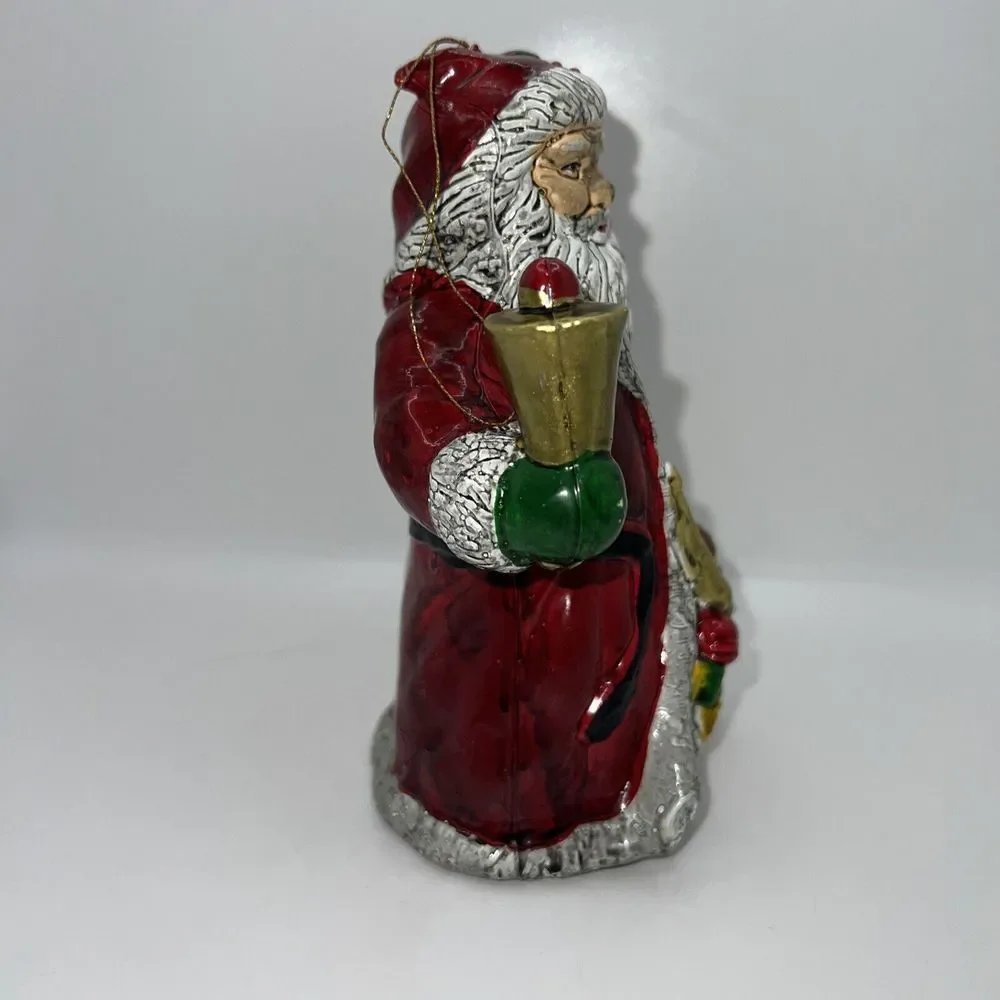 Christmas Ornament Blow Mold Santa Claus Plastic Figure‎ Holiday Décor 6